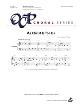 As Christ is for Us Two-Part choral sheet music cover